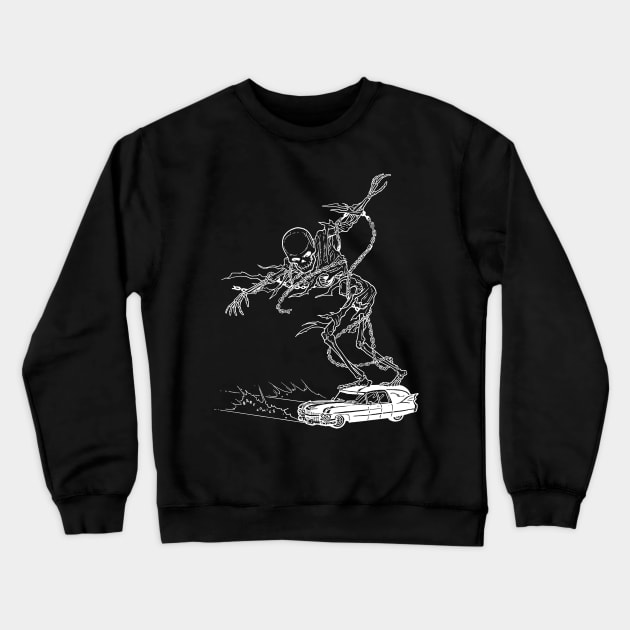 Sliding Hearse Crewneck Sweatshirt by BarfComics